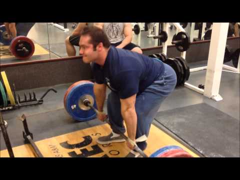 Bent Row 300lbs x 13reps