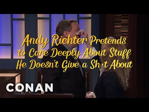 Andy Richter Pretends To Care Deeply About Stuff He Doesn’t Give A Shit About | CONAN on TBS