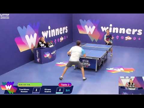 WINners CUP table 2  16.10 Tveritinov Roman - Kireev Andrei 15:45