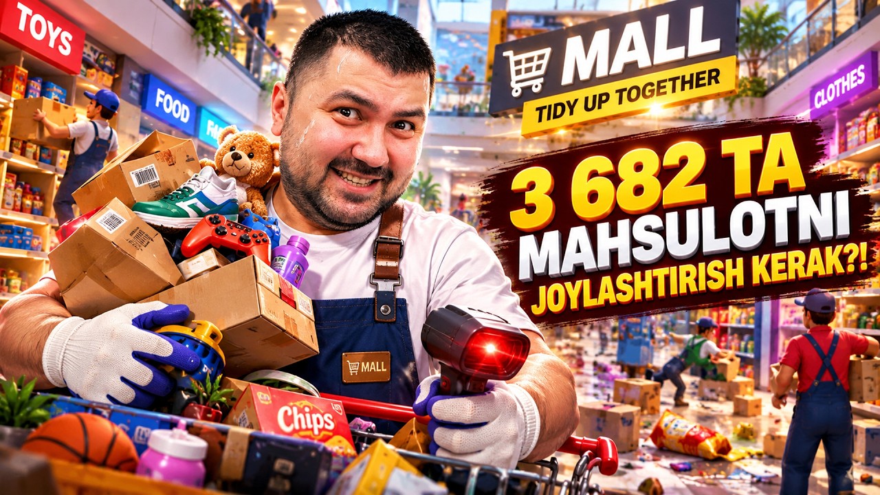 😱 3 682 TA MAHSULOTNI JOYLASHTIRISH KERAK?! ➔ Mall: Tidy Up Together #1