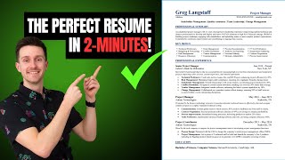 Writing The Perfect Resume In 2-minutes (How To With Templates And Examples)