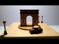 Handmade Music Box Triumphal Arch 