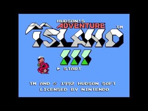Adventure Island III Title Screen (NES)
