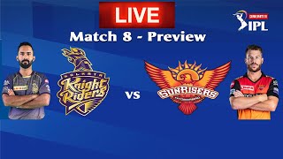 KKR vs SRH | LIVE Cricket Scorecard | IPL 2020 8th Match | Kolkata KnightRiders -Sunrisers Hyderabad