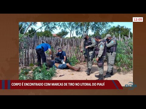 Corpo de homem é encontrado com marcas de tiros em Cajueiro da Praia 22 06 2021