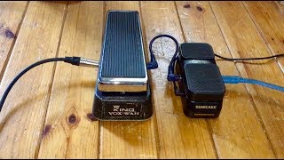 Video thumbnail for Vintage King Vox Thomas Organ wah pedal vs  £35 Chinese mini wah by Hanford Tape Sessions