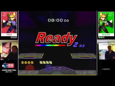 Melee @ GGB #19 - Losers semis - YungFluff vs DJ Klaus