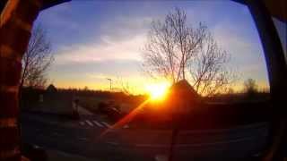 preview picture of video 'Time-Lapse Sunrise & Sunset / Sony Action Cam HDR-AS30V / Belgium'