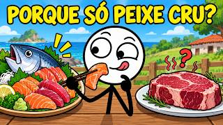 Por que comemos peixe cru… mas quase sempre cozinhamos a carne?