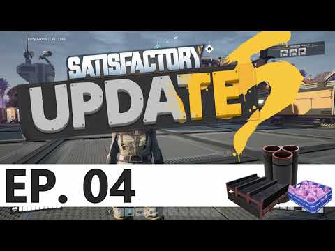 How to build a Basic Steel Factory - Satisfactory Update 5 Ep 04  ( Let's Play / Tutorial / Guide)