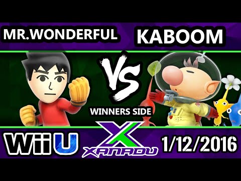 S@X 132 - Kaboom (Olimar) Vs. Mr.Wonderful (Mii Brawler) SSB4 Tournament - Smash Wii U - Smash 4