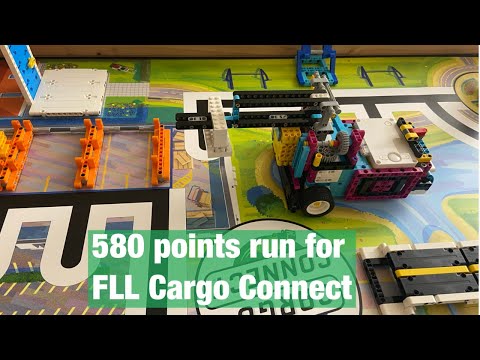 FLL Cargo Connect 580 points run.