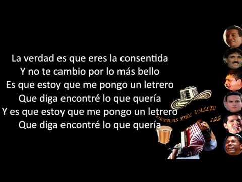 La Consentida -  Fabián Corrales (Letra)