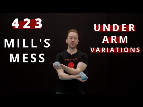 423 Mill's mess, under the arm variations | Juggling tutorial
