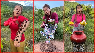 Survival Skills: SMART idea and USEFUL with single mom in forest #bushcraft #camping #outdoors #idea