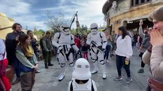 A very short Stormtrooper gets recruited by the First Order at Disney
