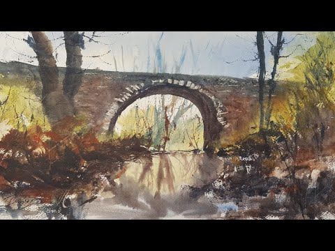 Painting a Simple Bridge in Watercolour