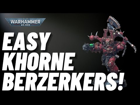 How to paint new Khorne Berzerkers for World Eaters! Simple and Quick!
