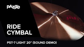 Video thumbnail for PAISTE PST-7 Light Ride 20" played by Noah Fürbringer (SOUND DEMO) by GEWA Drums