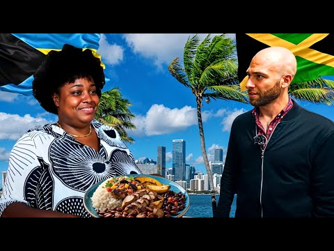 Miami's Best Caribbean Food Tour! Curry Conch and Jerk Chicken!