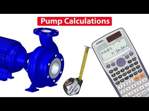 Pump CALCULATIONS, Flow rate, RPM, Pressure, Power, Diameter Video