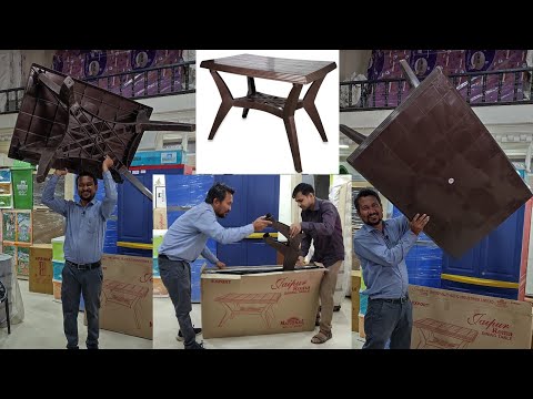 Rectangular jaipur roma plastic dining table