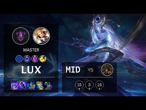 Lux Mid vs Cassiopeia - EUW Master Patch 11.17