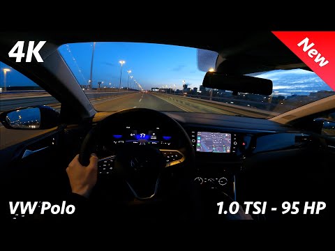 VW Polo 2022 - Night POV & FULL Review in 4K | 1.0 TSI - 95 HP, 5-speed (Consumption)