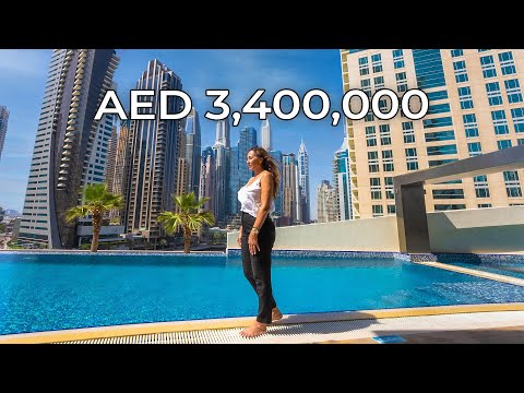 inside a aed 3,400,000 dubai marina apartment with amazing views