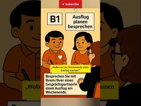 B1 Exam Part 3: Oral Exam | Planning something together | #deutsch #german #b1 #a2 #deutschkurs