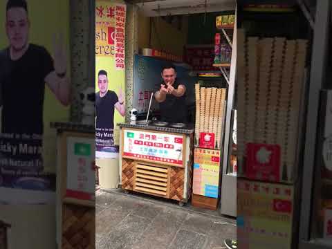 TURKISH ICE CREAM WITH ELONA 🍦🍦 - MACAU HOLIDAY