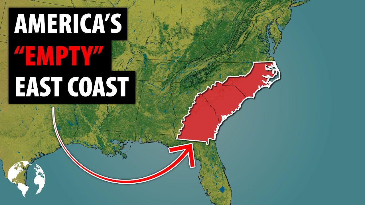 Why So Few Americans Live In This HUGE Area Of The East Coast