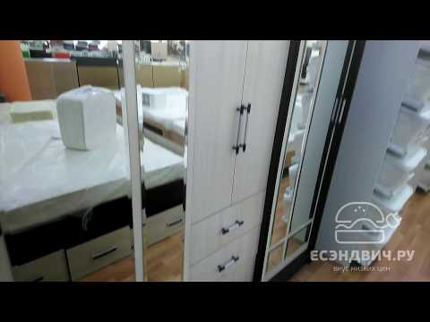 Шкаф-купе 1,7м comb "Роби" (Венге/Лоредо) EsandwichBTS/М