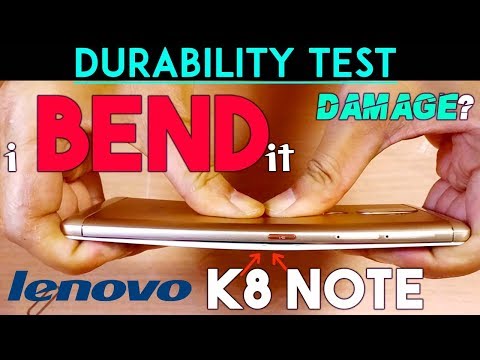 Lenovo K8 Note Durability TEST (BEND & Scratch Tested) AGAIN SOME DAMAGE!! plus Did it Survive? Video