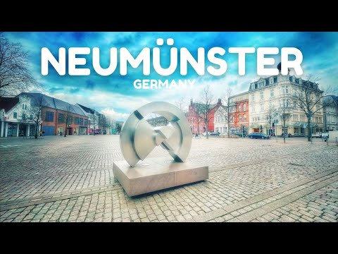NEUMÜNSTER, GERMANY, Rundgang mit Untertiteln,  4K 60FPS WALKING TOUR