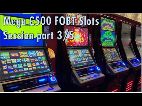 £500 Bookie Style FOBT Slots Session Pt  3/5 - Max bet multiple Terminals in Play & HUGE Pie gambles