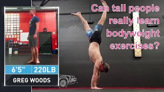 Bodyweight Exercise for Tall People - Proof that You CAN make progress