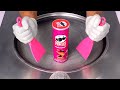 Pringles Ice Cream Rolls How To Make Potato Chips Ice Cream With Pringles Fruit Chutney ASMR