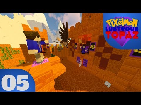 Pixelmon Lustrous Topaz Map Maker Walkthrough #5 - Through the Desert!
