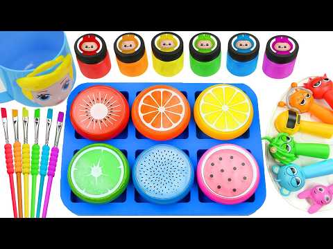 Satisfying Video l DIY How To Make DIY Suoer Slime Firm Blue SPRUNKI Labubu Candy Lollipop Mix ASMR