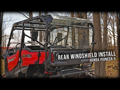 How to install a SuperATV Rear Flip Windshield on Honda Pioneer-5