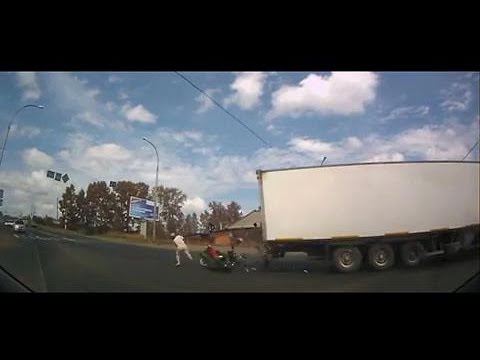 Nie zauważył ciężarówki