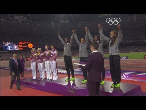 USA Win Women's 4 x 400m Relay Gold - London 2012 Olympics