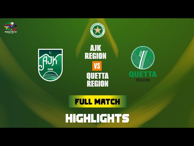 Full Match Highlights | AJK Region vs Quetta | ABS Developers National T20 Qualifier | M 18 | MZA1T Full Match Highlights | AJK Region vs Quetta | ABS Developers National T20 Qualifier | M 18 | MZA1T