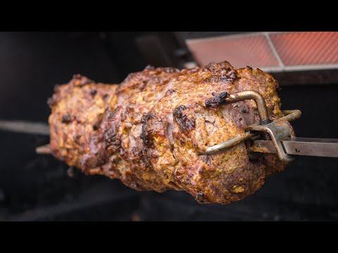 How To Rotisserie a Beef Tenderloin with Horseradish Mustard Crust