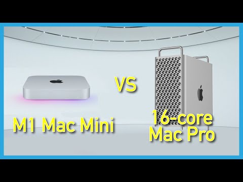 Apple M1 Mac Mini vs. 16-core $18k Mac Pro