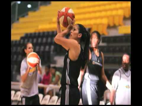 Karina Figueroa plays with the Sparks