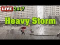Heavy Raintorm Sounds - Continuous Rain and Thunder Sounds, Thunderstorm Rain for Sleeping, Relaxing