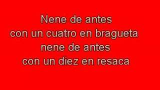 Divididos - Nene de antes - Lyrics