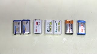 #45 - 9V Li-ion batteries: capacity testing